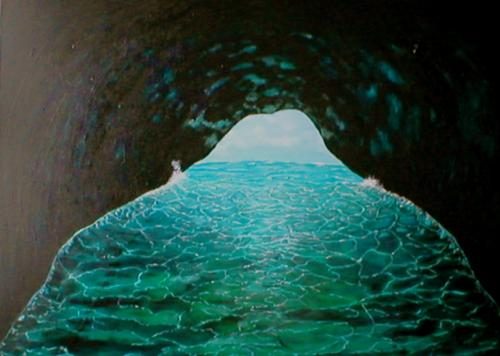 Gemälde: Der Tanz von Licht mit Wasser